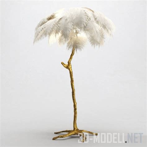 3D модель – Торшер Ostrich Feather