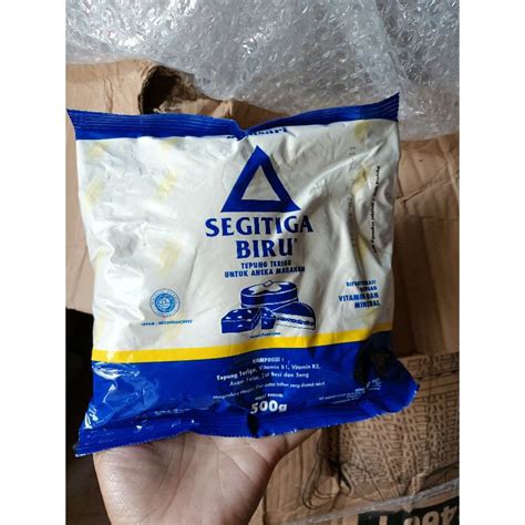 Jual Tepung Terigu segitiga Biru 500gr | Shopee Indonesia