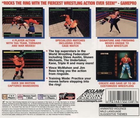 WWF War Zone (1998) box cover art - MobyGames