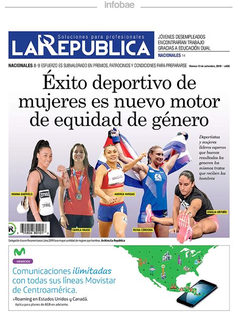 La Republica Costa Rica 13 De Septiembre De 2019 Infobae