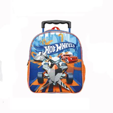 Mochila Hot Wheels Con Carro Arpelli Marroquineria