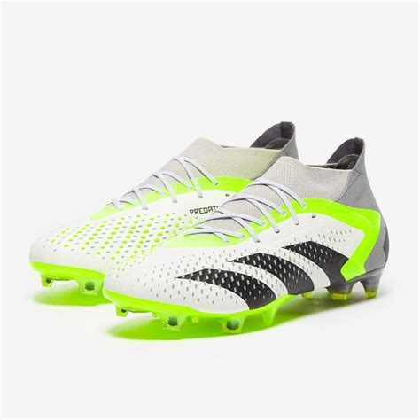 Sepatu Bola Adidas Predator Accuracy Fg White Core Black Lucid Lemon