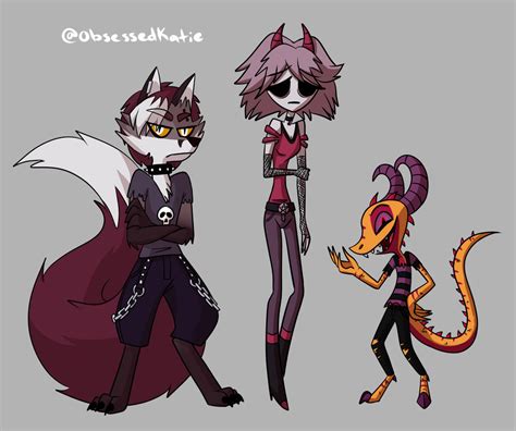 3 Hazbin Hotel Ocs By Obsessedkatie On Deviantart