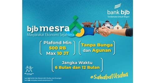 Bank Bjb Hadirkan Bjb Mesra Fasilitas Pinjaman Tanpa Bunga Untuk