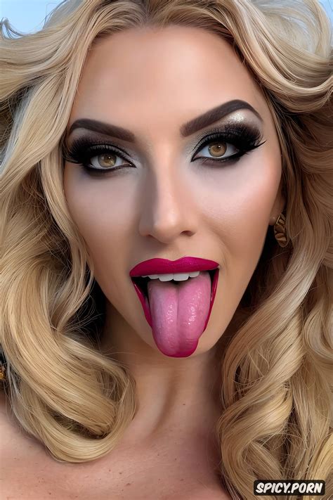 Image Of Slut Makeup Lipstick Bimbo Tongue Spicy Porn