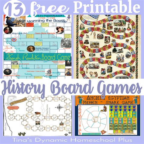 13 Free and Fun BEST Printable History Board Game