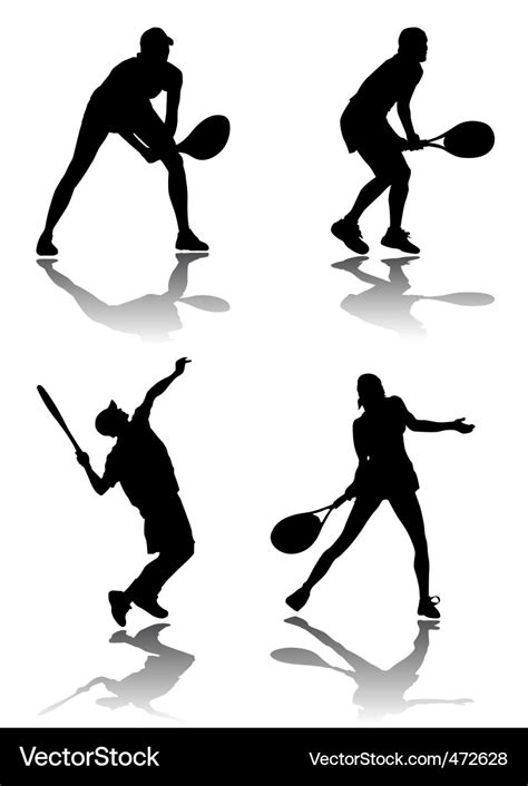 Tennis Player Royalty Free Vector Image Vectorstock