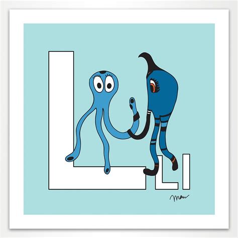 The Letter L Print Alphabet Wall Art Lettering Abc Wall Art