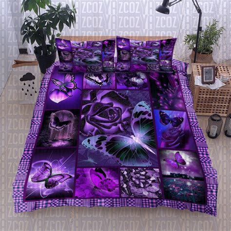 Butterfly Duvet Cover Bedding Set Metal Pigeon