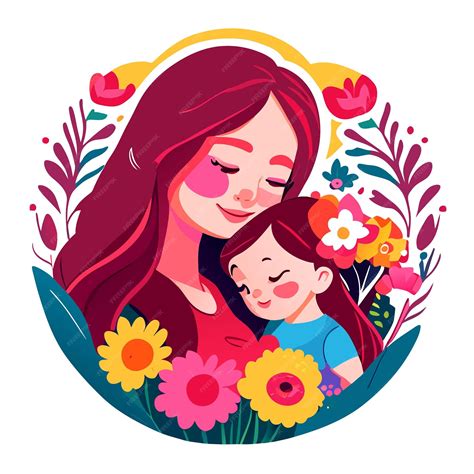 Mom And Daughter Love Background For Mothers Day Premium Ai Generated