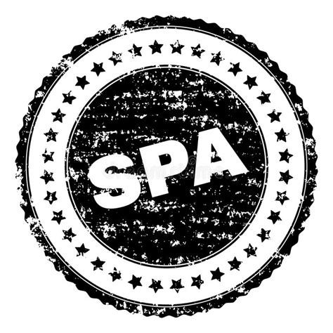 Grunge Textured Spa Stamp Seal Stock Vector Illustration Of Textured