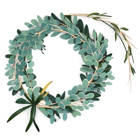 Download Eucalyptus Wreath Clipart Png Mms