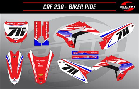 Kit Adesivo Crf Honda Racing Brasil Slin Graphics