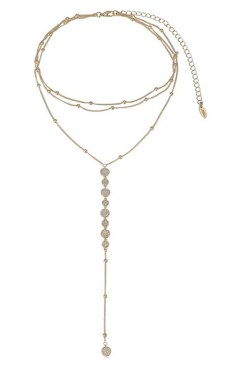 Ettika Triple Layer Y Necklace Nordstrom