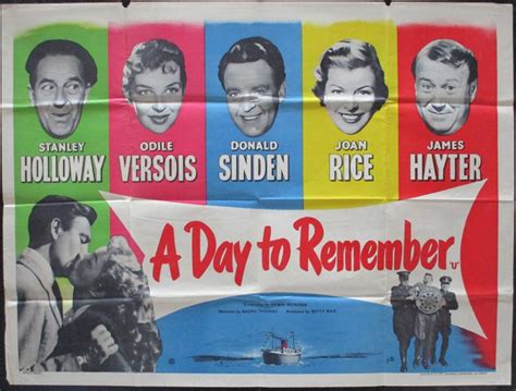 A Day To Remember Poster Uk Quad 1953 Pulford Eric