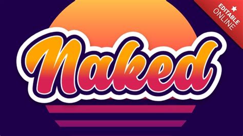 Naked Beach Text Effect Generator