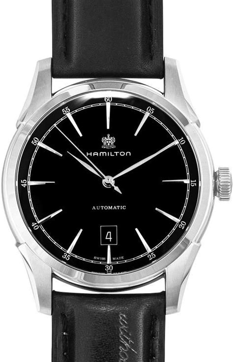Hamilton American Classic Automatic Black Dial Stainless Steel ...