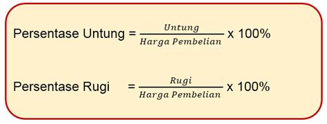 Cara Menghitung Persentase Untung Dan Rugi Plus Contoh Soal Juragan Les