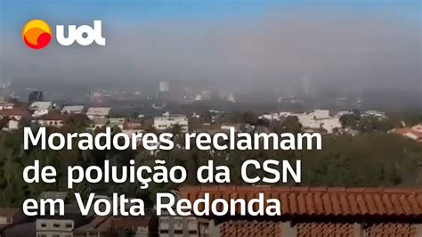 Pó preto da CSN Moradores em Volta Redonda reclamam de poluição