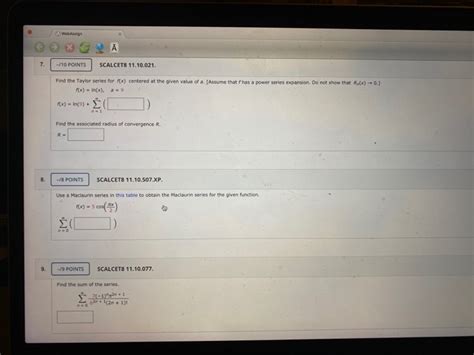 Solved Ponts Scalcet Find The Sum Of The Series Chegg