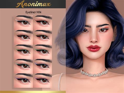 Anonimux Simmer S Eyeliner N Sims Cc Makeup Eyeliner Sims