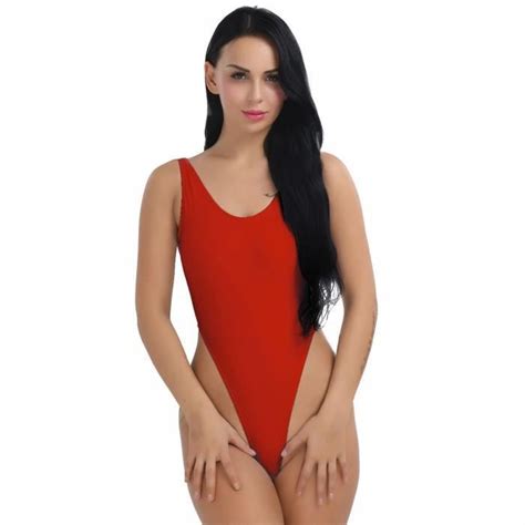 Sexy Maillot De Bain Femme Piece Dos Nu Thong Bikini Bresilien Erotique High Cut Swimsuit