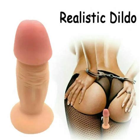 Anal Dildo Plug Silicone Realistic Suction Cup G Spot Adult Sex Penis