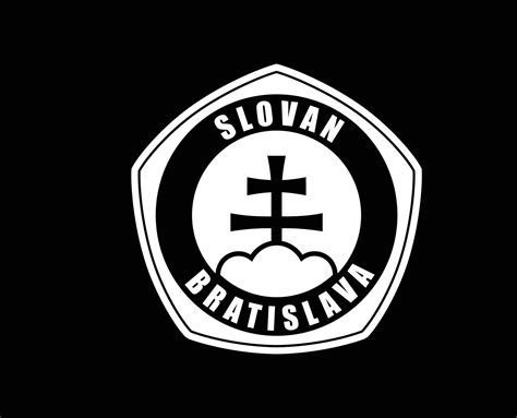 Slovan Bratislava Club Symbol Logo White Slovakia League Football ...