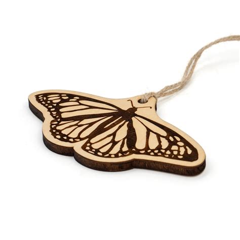 Monarch Butterfly Wood Ornament Steamer Lane Design