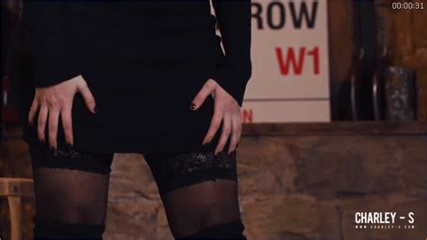 Charlotte Springer Scene Charlotte Springer Charley Teasing In Sexy Black Dress Lingerie