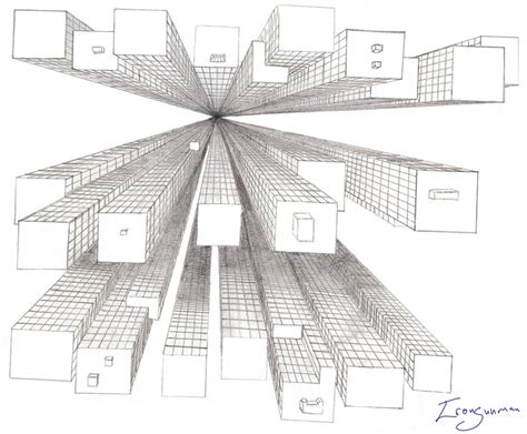 1 Point Perspective Sketch By Thedirtygunman On Deviantart