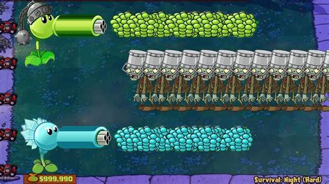 Plants Vs Zombies Hack Repeater Fire Vs Snow Pea Ice Vs Zombies Youtube