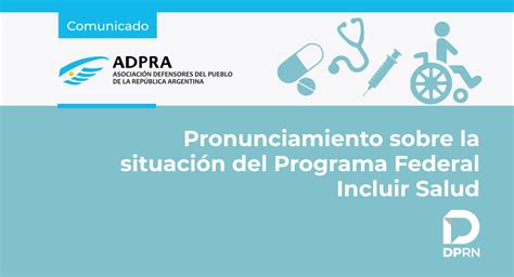 Preocupaci N Por El Programa Incluir Salud Defensor A Del Pueblo De