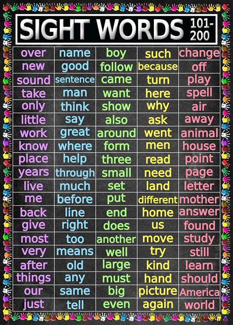 5th Grade Sight Words 6