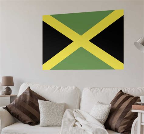 Jamaica Flag Wall Sticker - TenStickers