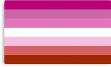 Lipstick Lesbian Pride Flag Canvas Print By ThatGirlTheyKno Redbubble