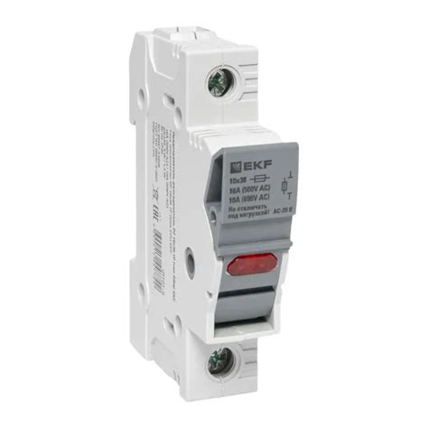 Предохранитель-разъединитель DF 10х38 1Р (тип ПВЦ) EKF. Цены ...