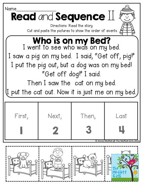 Sequencing Activity For Grade 1