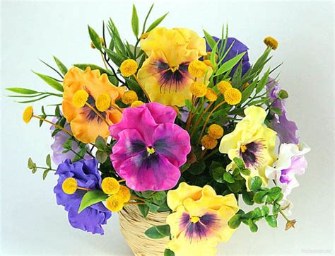 Букет Анютиных Глазок Картинки - HD фотoграфии