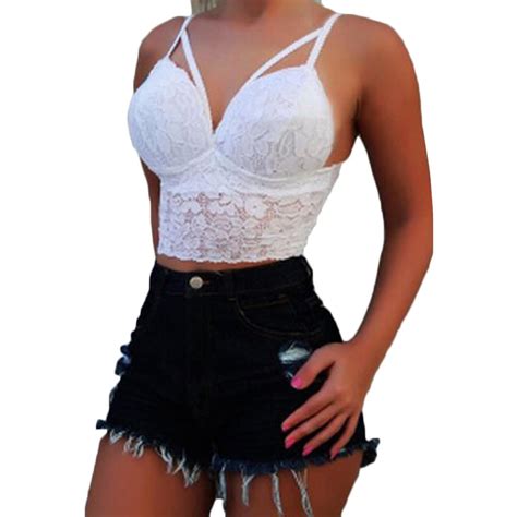 Buy Women Plus Size Vest Crop Wire Free Lingerie Sexy V Neck Underwear Bra At Affordable Prices