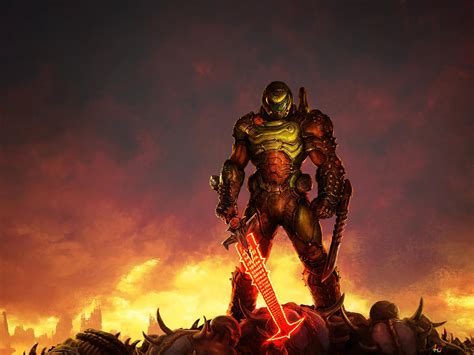 Doom Slayer from Doom Eternal 4K wallpaper download