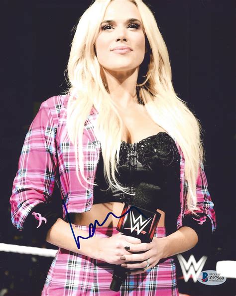 Lana Wwe Wrestling Super Star Signed 8x10 Photo Proof Beckett Coa