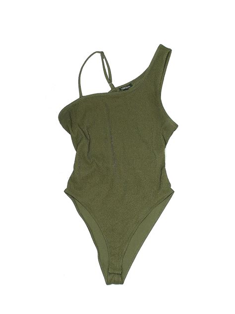 Wild Fable Solid Green Bodysuit Size M 37 Off ThredUp