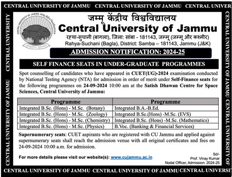 Welcome To Central University Of Jammu