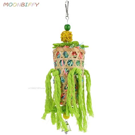 1pcs Parrot Chew Toy Pet Plaything Hanging Bird Molar Toys Large Birds