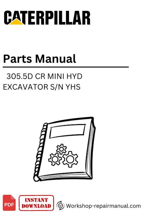 Parts Catalog Manual - (Cat) Caterpillar 305.5d Cr Mini Hyd Excavator S ...