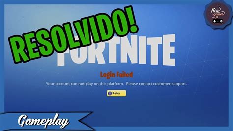 Como Corrigir O Erro No Fortnite Falha Ao Fazer Login Erro Ao