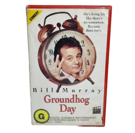 GROUNDHOG DAY VHS Big Box Ex Rental Movie PAL Video Tape Bill Murray