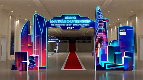 Event Dulux Ntcn 2017 On Behance Event Entrance Arch Entrance Design