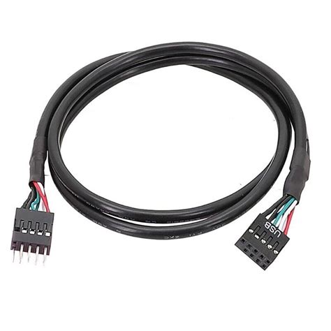 USB 9pin Male To Female Internal Motherboards Header Cable For DIY